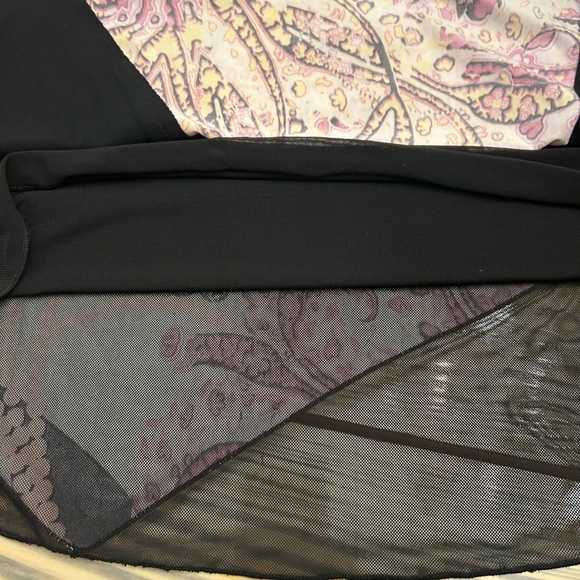 From the Heart woman’s Black Artsy lagenlook mesh colorful tunic blouse M - Picture 6 of 14